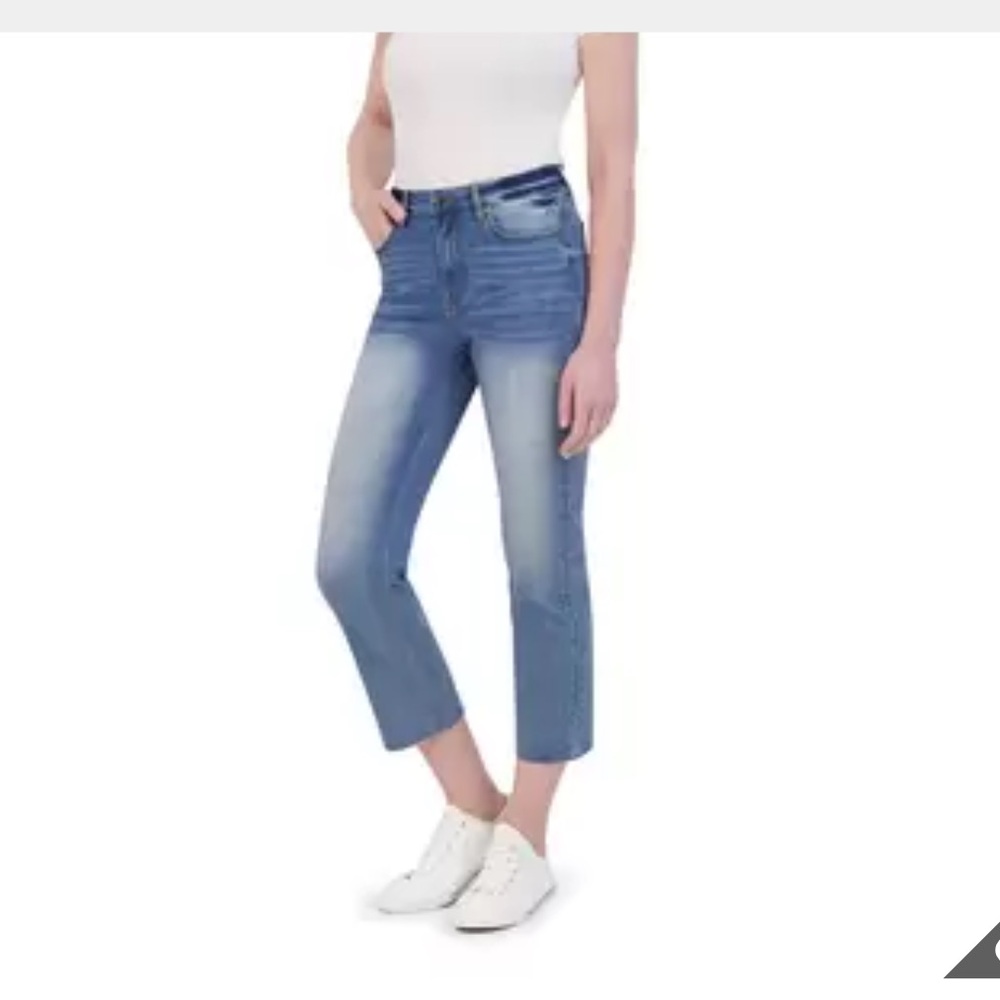 Vigoss stevie crop straight Women's Blue Jeans nwt